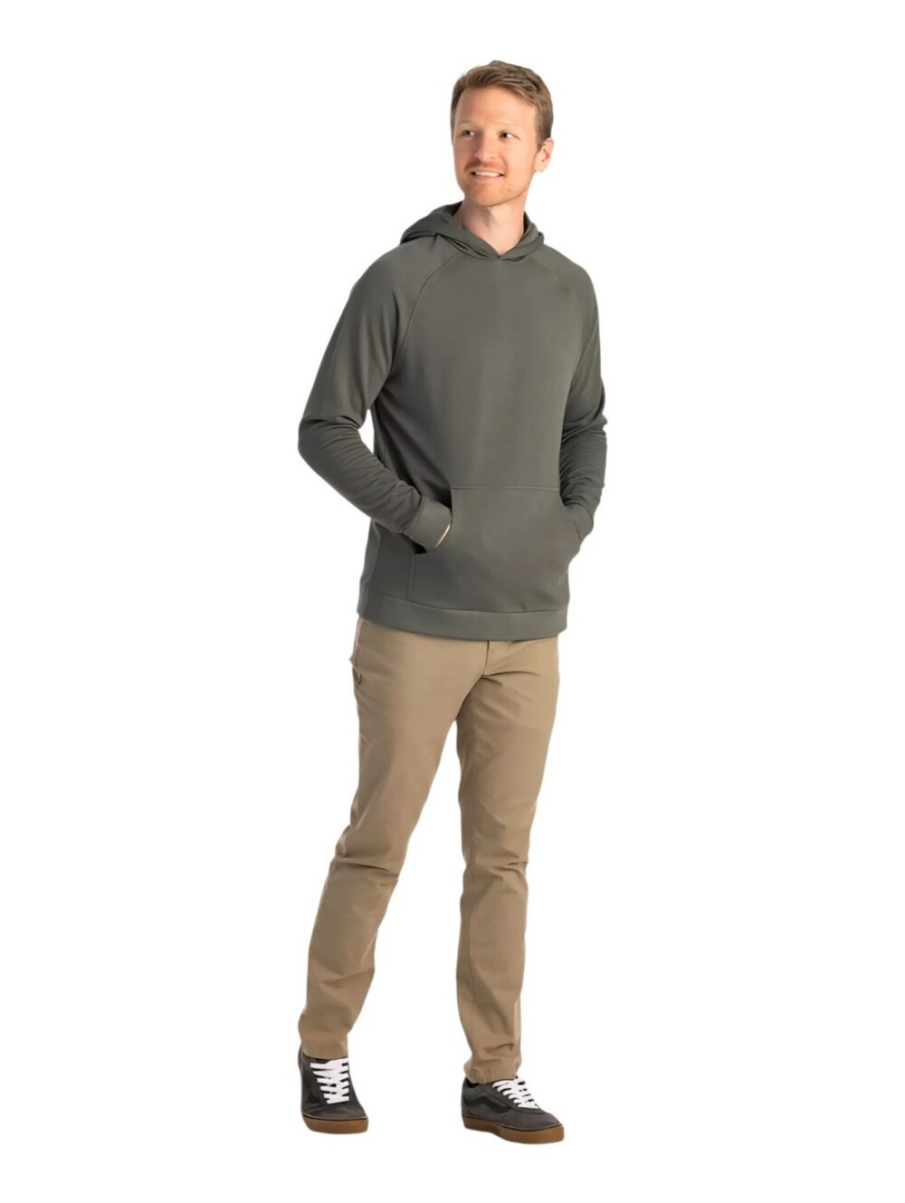NWT Free Fly Bamboo Lightweight Fleece Hoodie, Mens Small - Picture 3 of 6